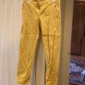 mustard yellow khaki pants by gap